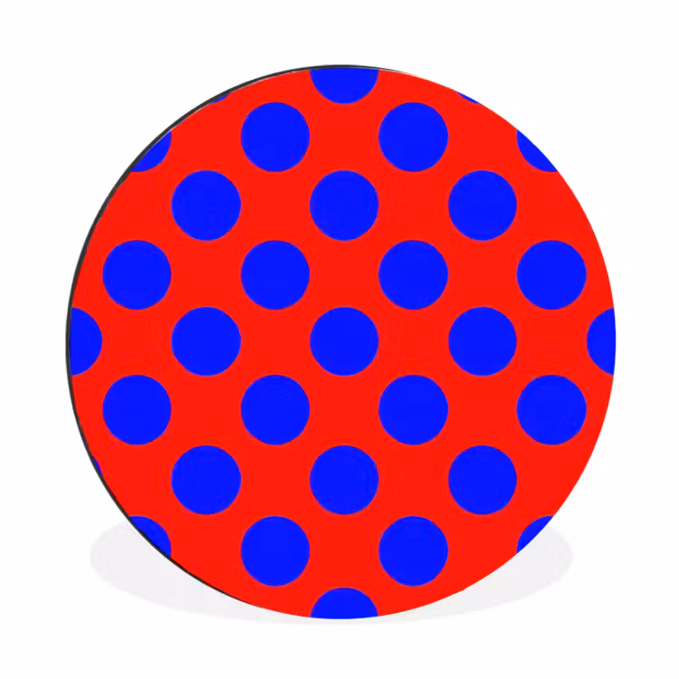 Wandcirkel - Aluminium - Dots - Klassiek - Rood — 1