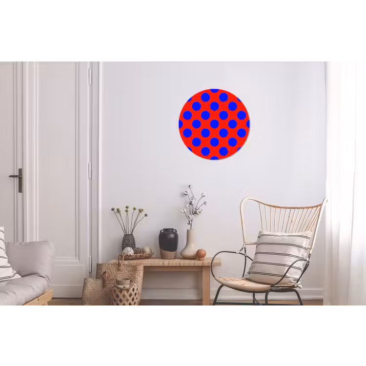 Wandcirkel - Aluminium - Dots - Klassiek - Rood — 2