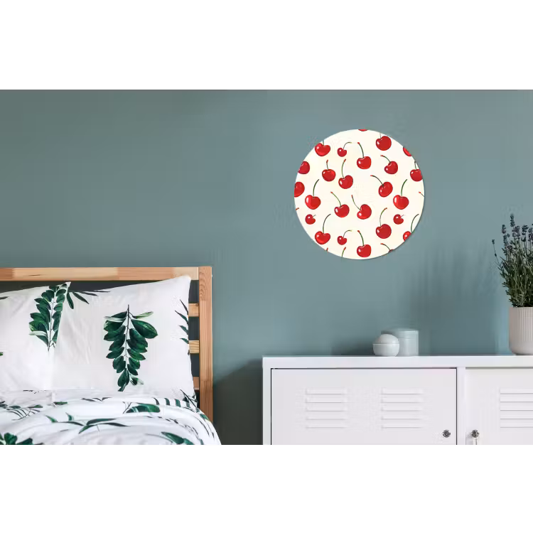 Wandcirkel - Aluminium - Kersen - Minimalistisch - Rood — 4