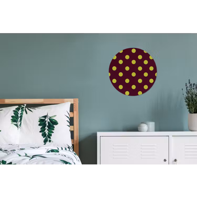 Wandcirkel - Aluminium - Klassiek - Stippen - Groen — 4