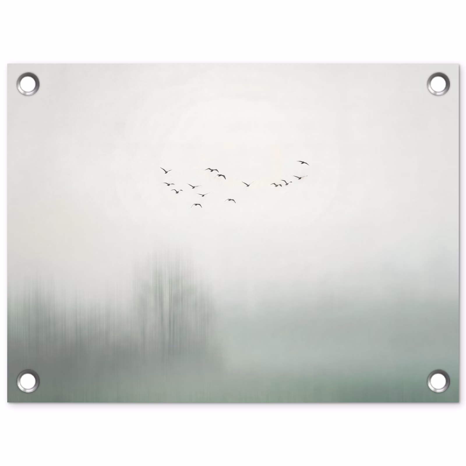 Tuinposter - Vogel - Vlucht - Natuur - Minimalistisch — 1