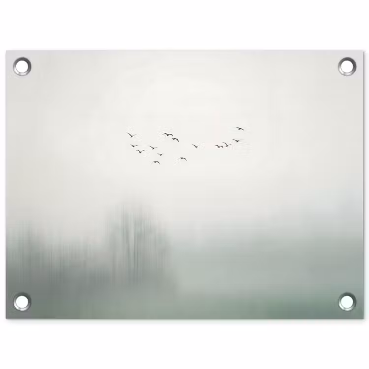 Tuinposter - Vogel - Vlucht - Natuur - Minimalistisch — 1