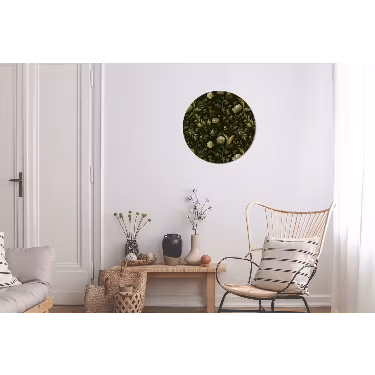 Wandcirkel - Aluminium - Botanisch - Naadloos - Bloemen — 2