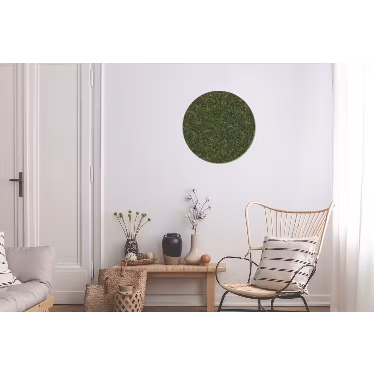 Wandcirkel - Aluminium - Donker - Groen - Krullend - Botanisch — 2