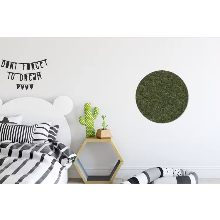 Wandcirkel - Aluminium - Donker - Groen - Krullend - Botanisch — 5