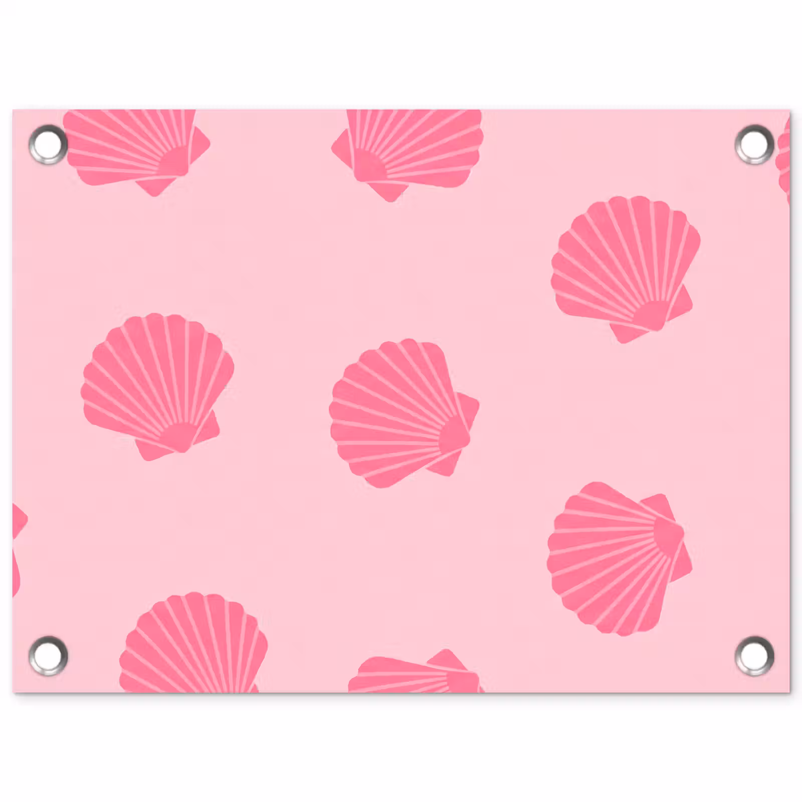 Tuinposter - Schelp - Patroon - Zee - Modern - Roze — 1