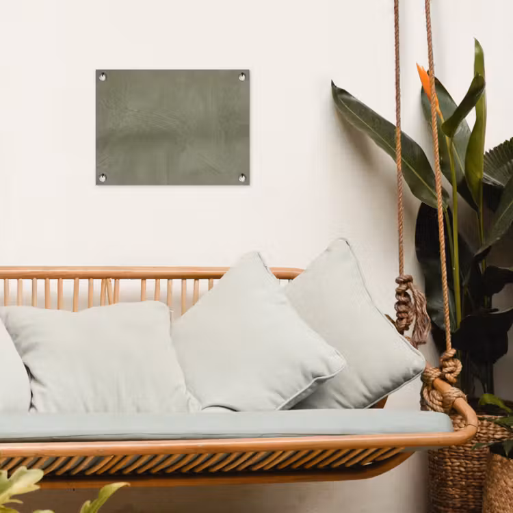 Tuinposter - Textuur - Betonlook - Achtergrond - Modern - Groen — 5