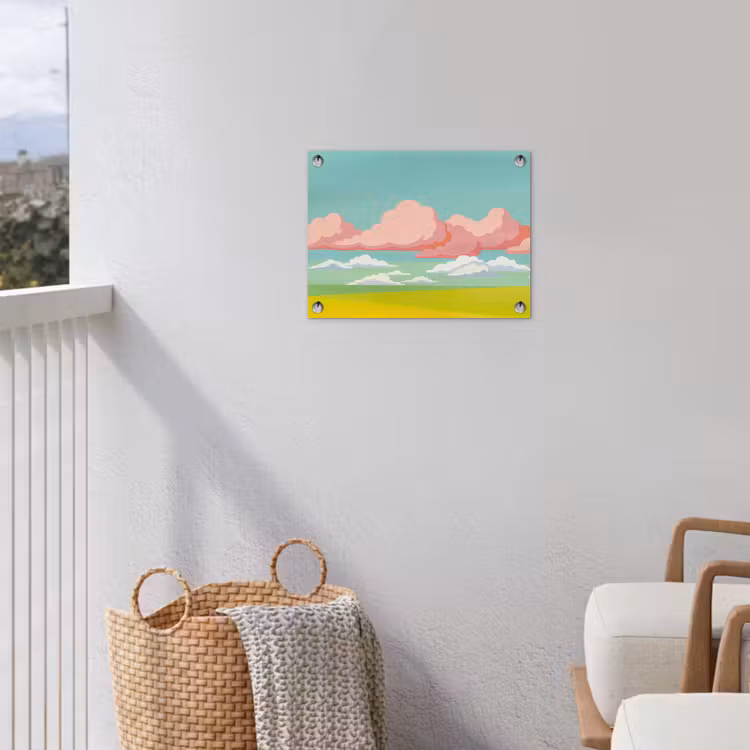 Tuinposter - Wolken - Roze - Natuur - Modern - Pastel — 3