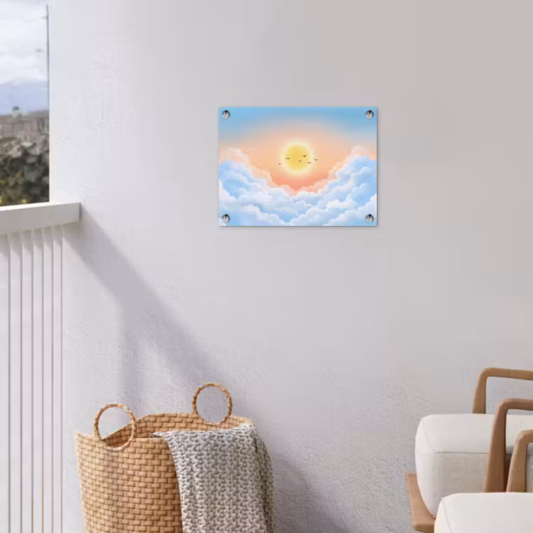 Tuinposter - Zon - Vogels - Lucht - Natuur - Geel — 3
