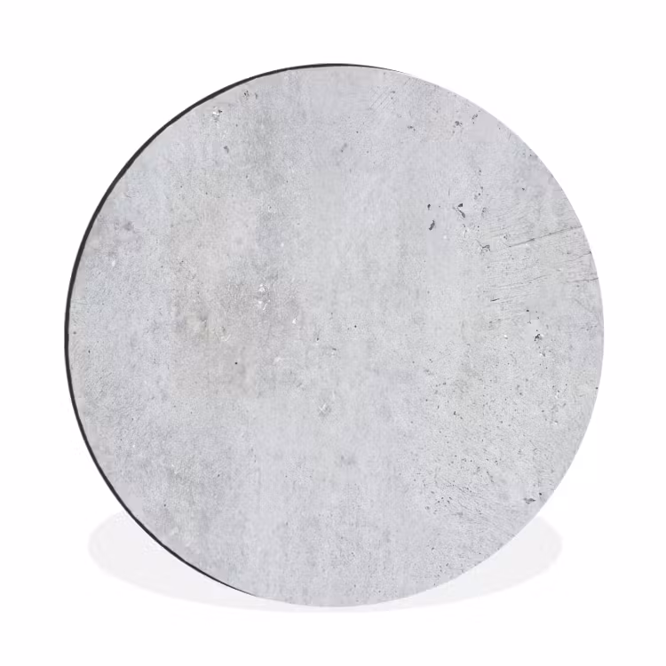 Wandcirkel - Aluminium - Beton - Textuur - Achtergrond - Grijs - Industrieel — 1