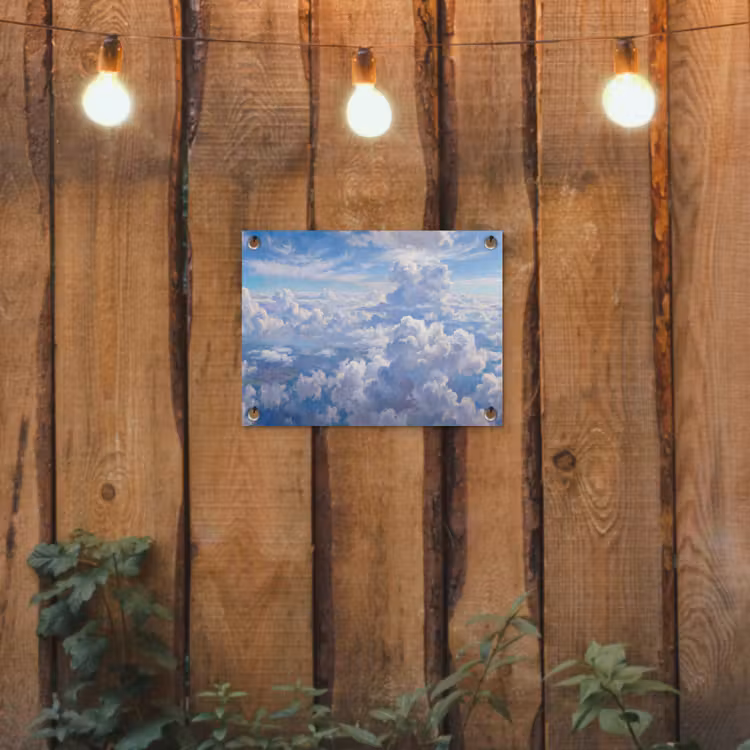 Tuinposter - Wolken - Lucht - Natuur - Abstract - Blauw — 2