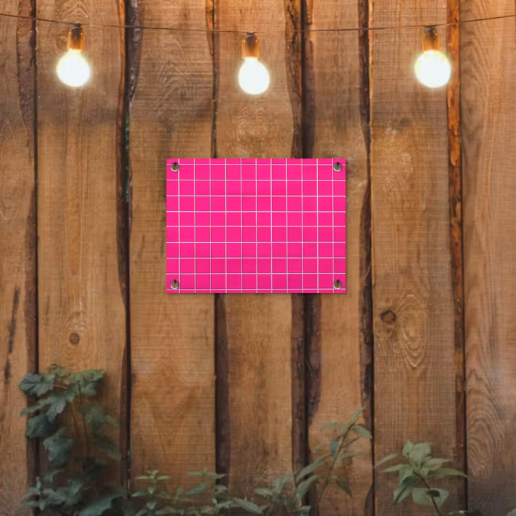 Tuinposter - Tegels - Vierkant - Fuchsia — 2