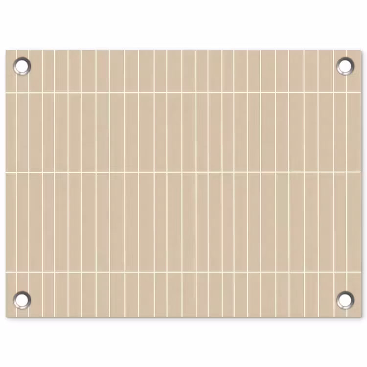 Tuinposter - Verticaal - Wandtegel - Crème - Beige — 1