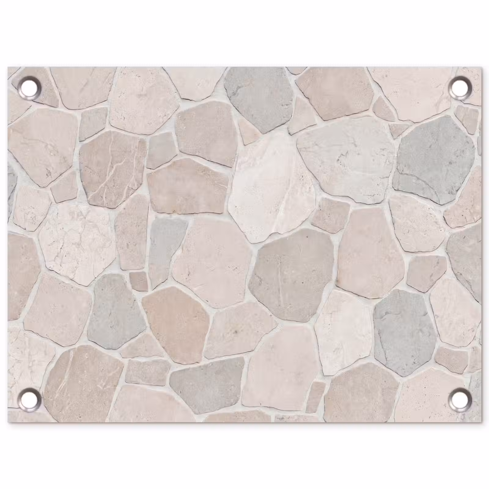 Tuinposter - Steen - Patroon - Textuur - Beige — 1