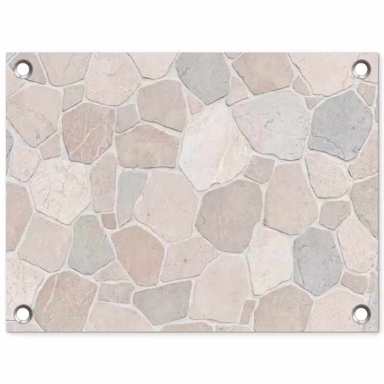 Tuinposter - Steen - Patroon - Textuur - Beige — 1