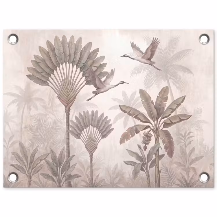 Tuinposter - Vogel - Tropisch - Jungle - Natuur - Beige — 1
