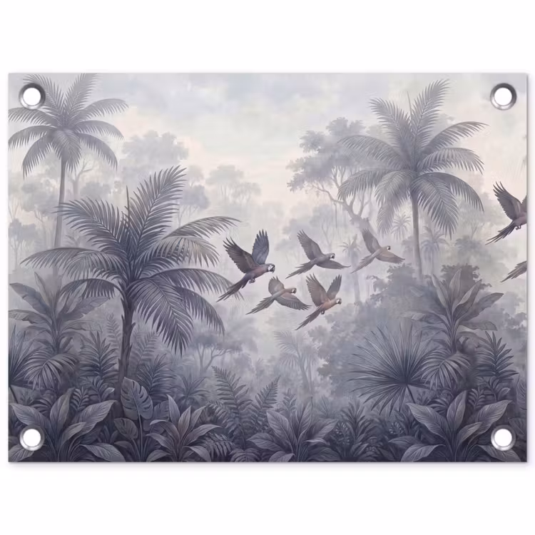 Tuinposter - Vogel - Vliegend - Jungle - Vintage - Dieren — 1