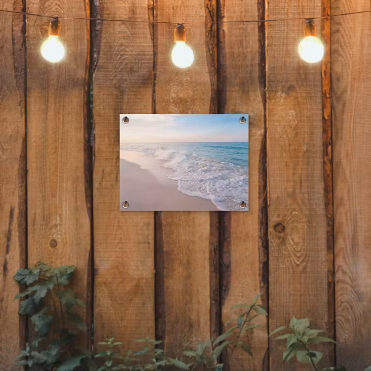 Tuinposter - Zee - Golven - Strand - Natuur - Wit — 2