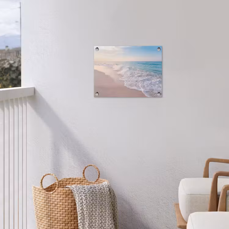 Tuinposter - Zee - Golven - Strand - Natuur - Wit — 3