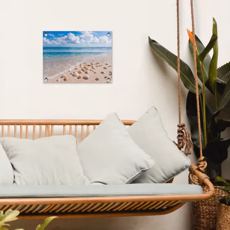 Tuinposter - Schelpen - Strand - Natuur - Beige — 5