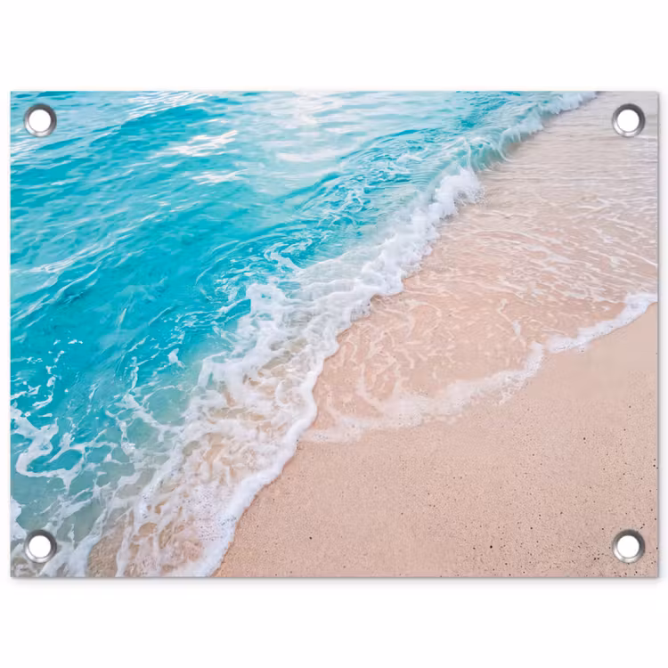 Tuinposter - Strand - Zee - Golf - Natuur - Blauw — 1