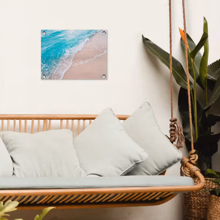 Tuinposter - Strand - Zee - Golf - Natuur - Blauw — 5