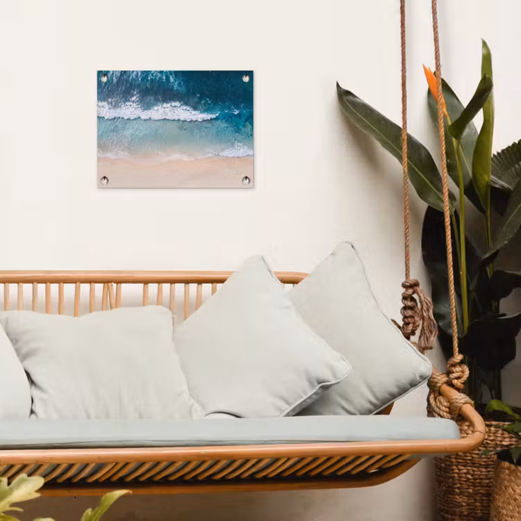 Tuinposter - Strand - Zee - Golven - Natuur - Blauw — 5