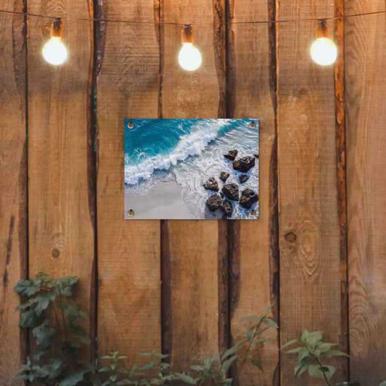 Tuinposter - Zee - Golf - Strand - Natuur - Blauw — 2