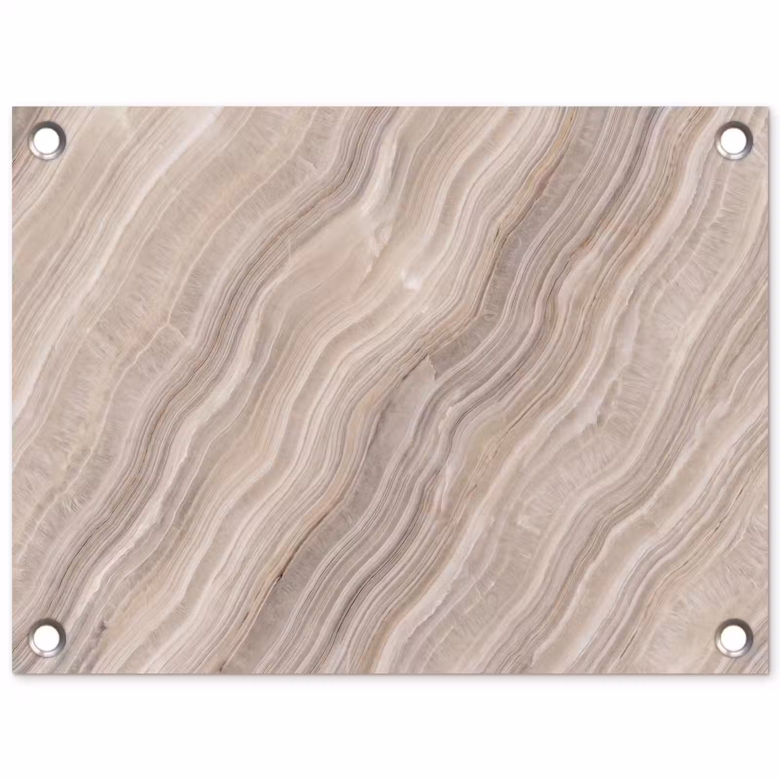 Tuinposter - Textuur - Golvend - Abstract - Modern - Beige — 1