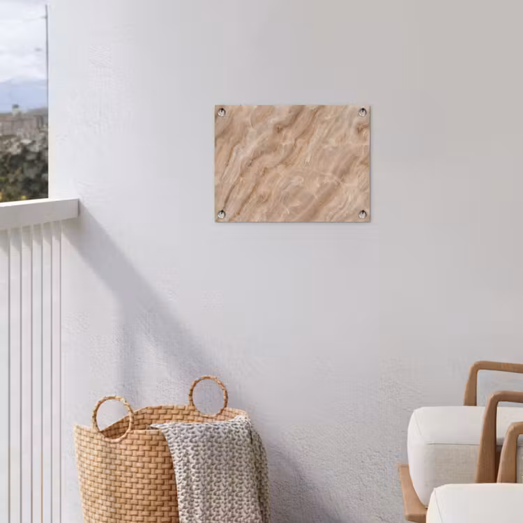 Tuinposter - Steen - Ader - Natuur - Modern - Beige — 3