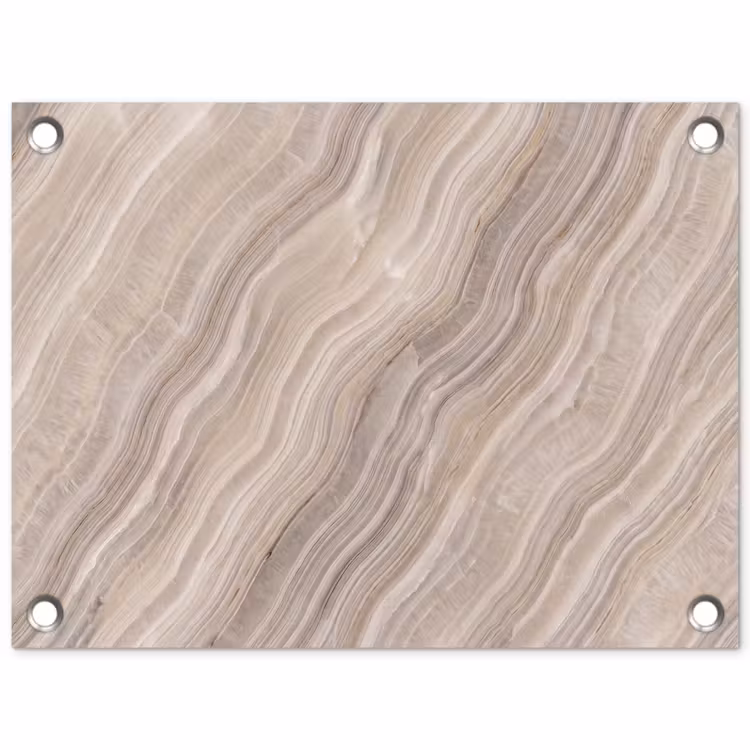 Tuinposter - Textuur - Golvend - Abstract - Modern - Beige — 1