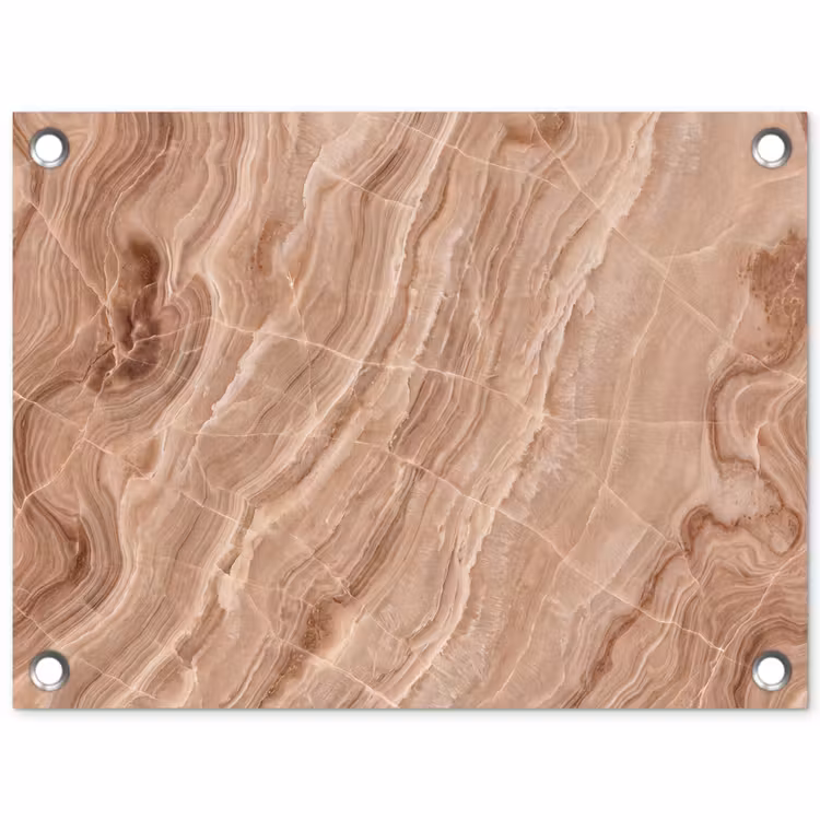 Tuinposter - Textuur - Golvend - Abstract - Warm - Bruin — 1