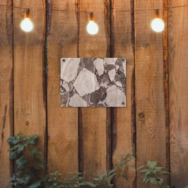 Tuinposter - Textuur - Marmer - Abstract - Beige - Bruin — 2