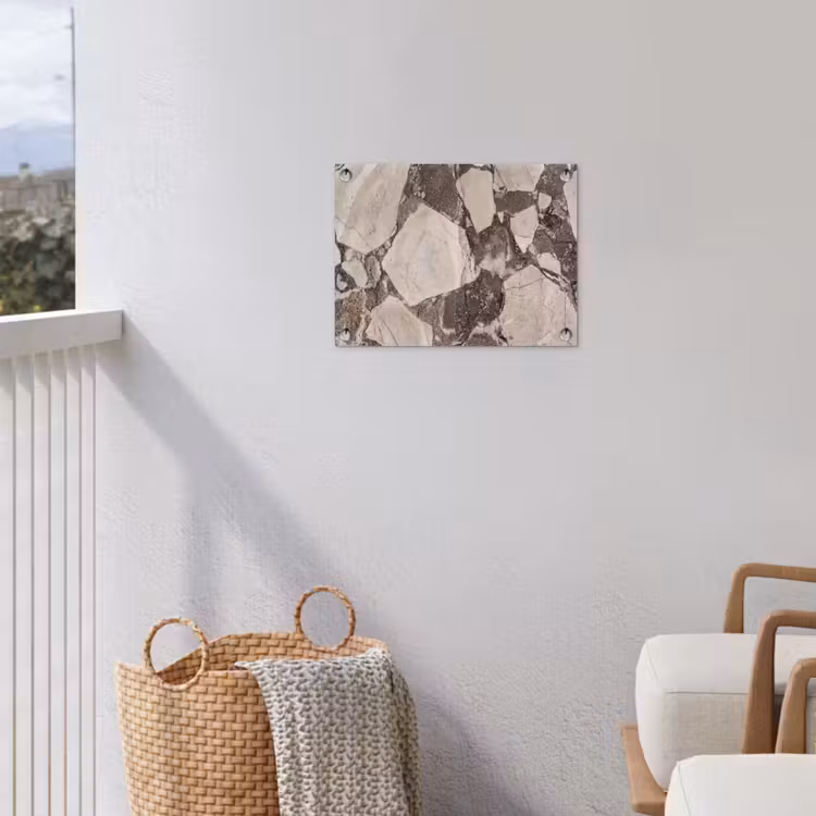 Tuinposter - Textuur - Marmer - Abstract - Beige - Bruin — 3