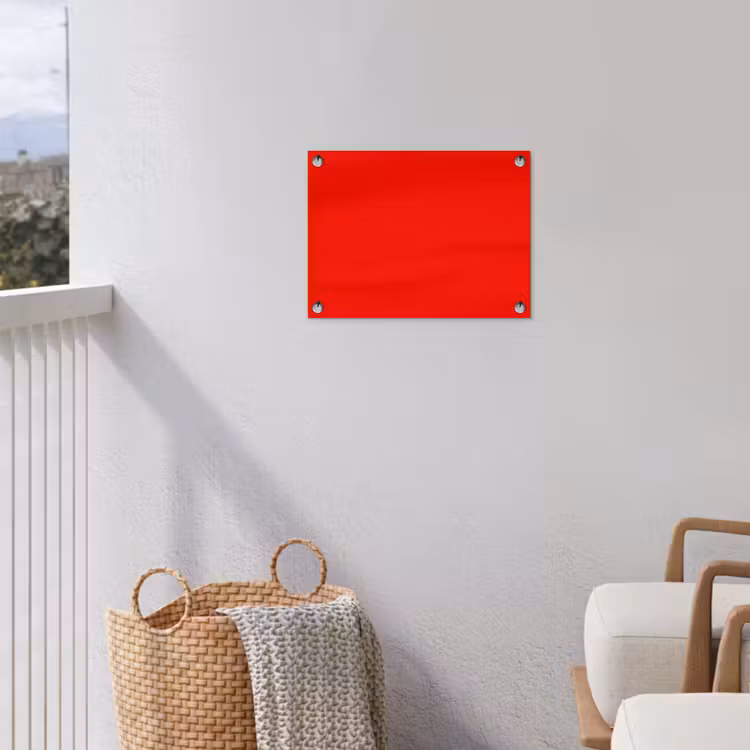 Tuinposter - Vibrant - Vermilion - Rood — 3