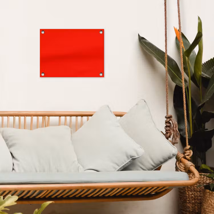 Tuinposter - Vibrant - Vermilion - Rood — 5