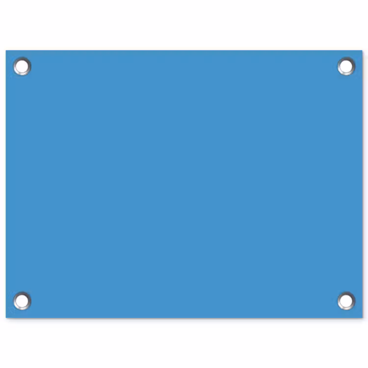 Tuinposter - Steel - Blue - Blauw — 1
