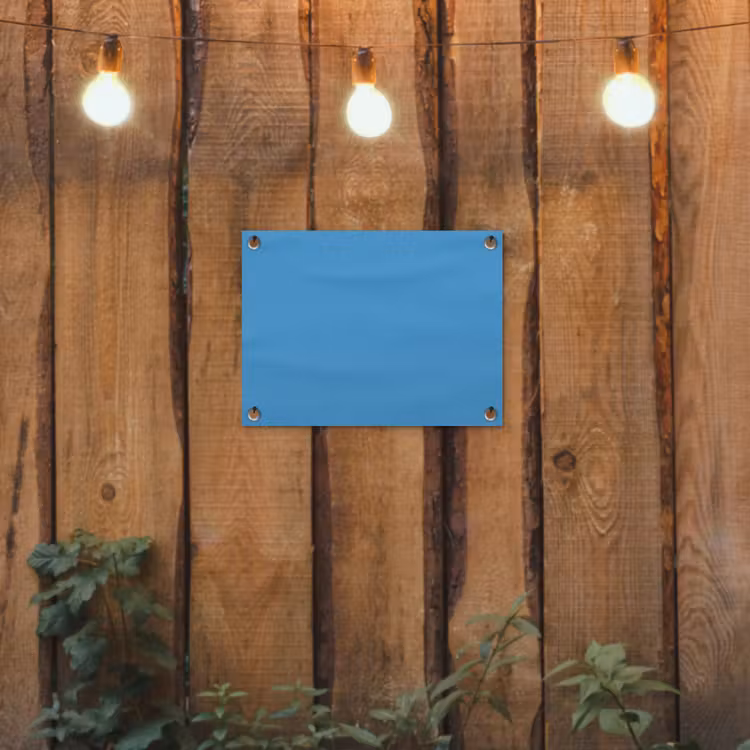 Tuinposter - Steel - Blue - Blauw — 2