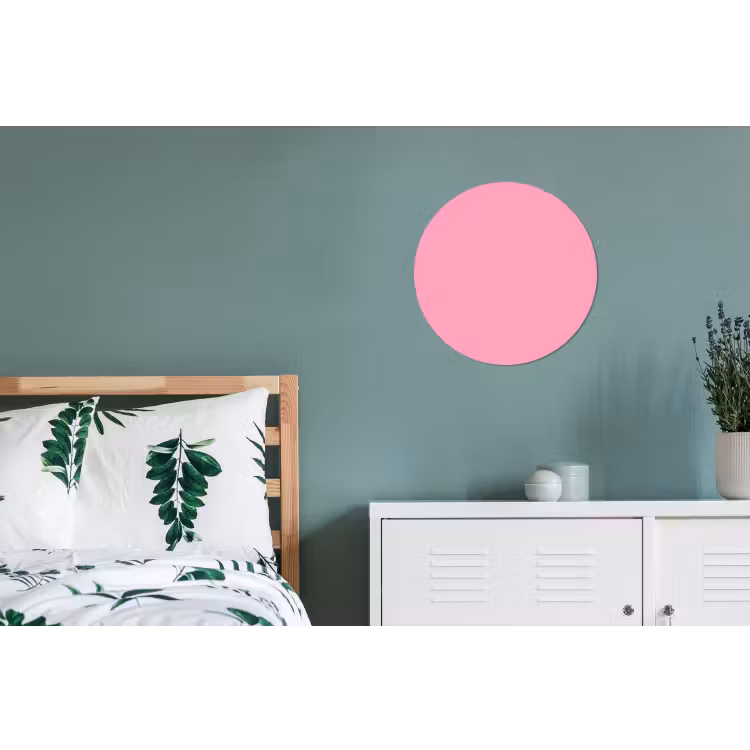 Wandcirkel - Aluminium - Bubblegum - Pink - Roze — 4