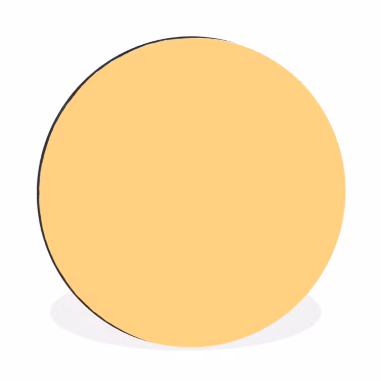 Wandcirkel - Aluminium - Apricot - Ice - Oranje — 1