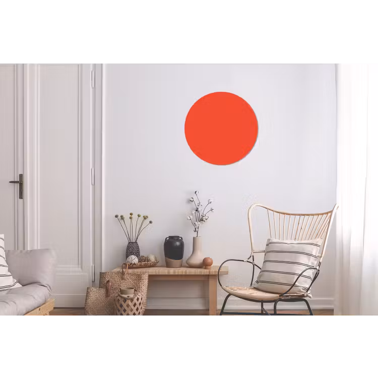 Wandcirkel - Aluminium - Burnt - Coral - Oranje — 2