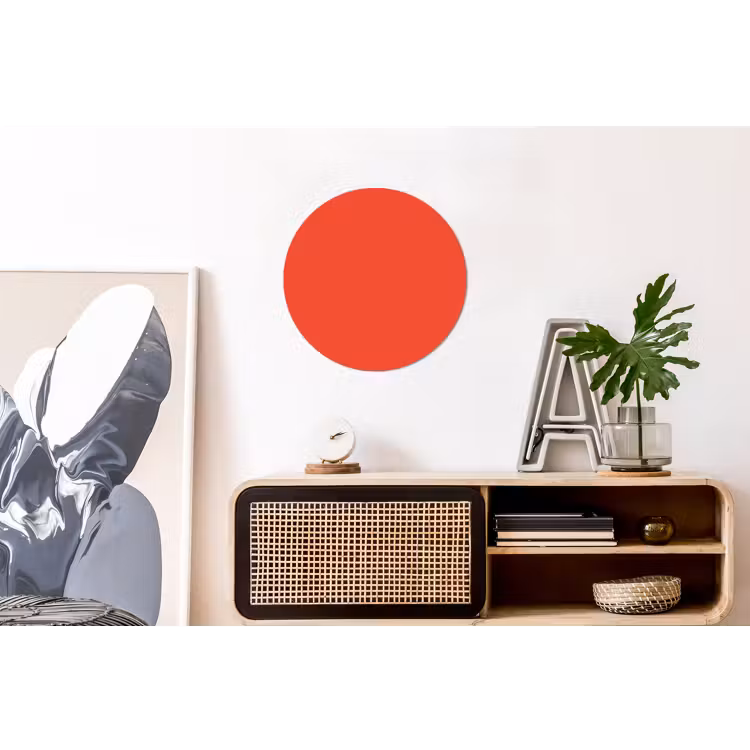 Wandcirkel - Aluminium - Burnt - Coral - Oranje — 3