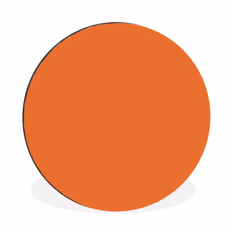 Wandcirkel - Aluminium - Burnt - Sienna - Oranje — 1