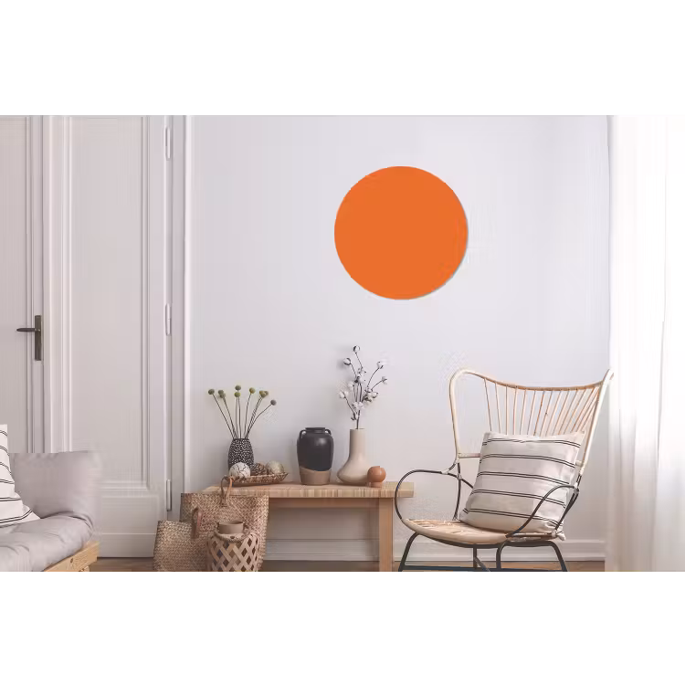 Wandcirkel - Aluminium - Burnt - Sienna - Oranje — 2