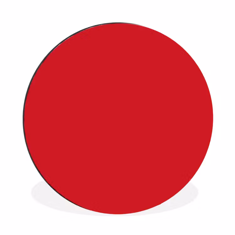 Wandcirkel - Aluminium - Crimson - Velvet - Rood — 1