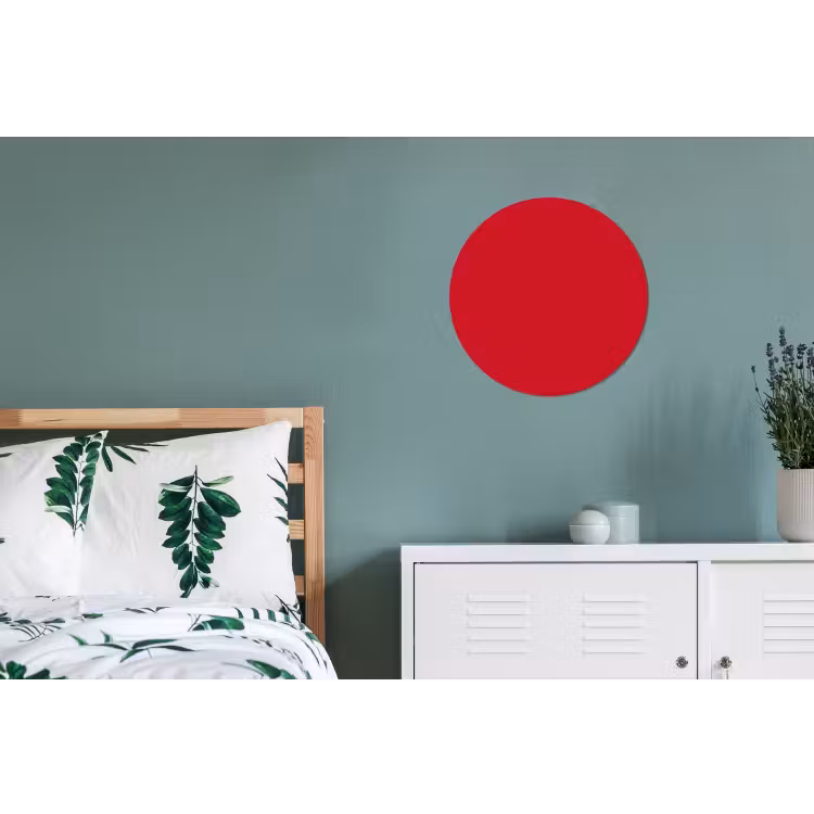 Wandcirkel - Aluminium - Crimson - Velvet - Rood — 4