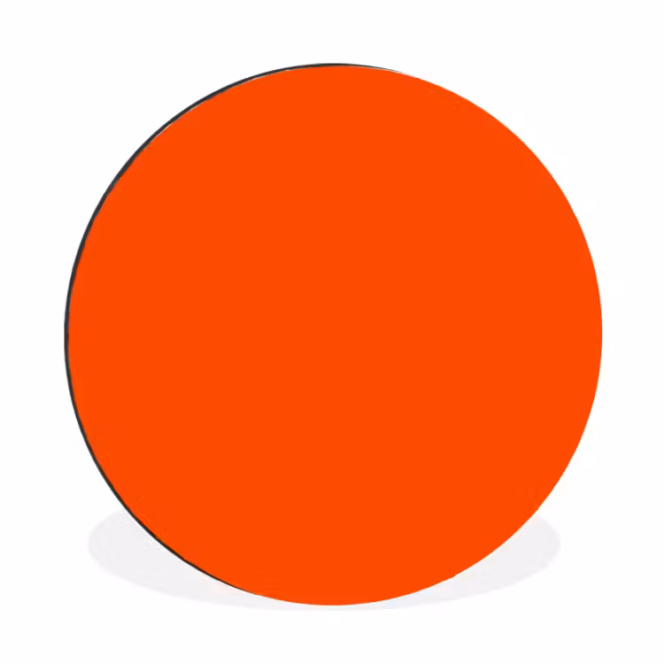 Wandcirkel - Aluminium - Fiery - Tangerine - Oranje — 1