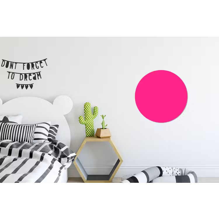 Wandcirkel - Aluminium - Hot - Fuchsia - Roze — 5