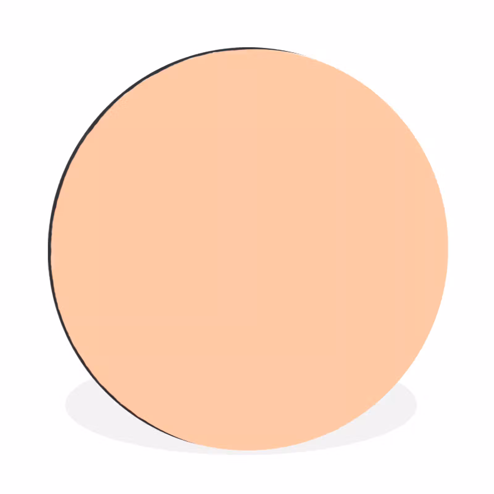 Wandcirkel - Aluminium - Apricot - Blush - Nude — 1