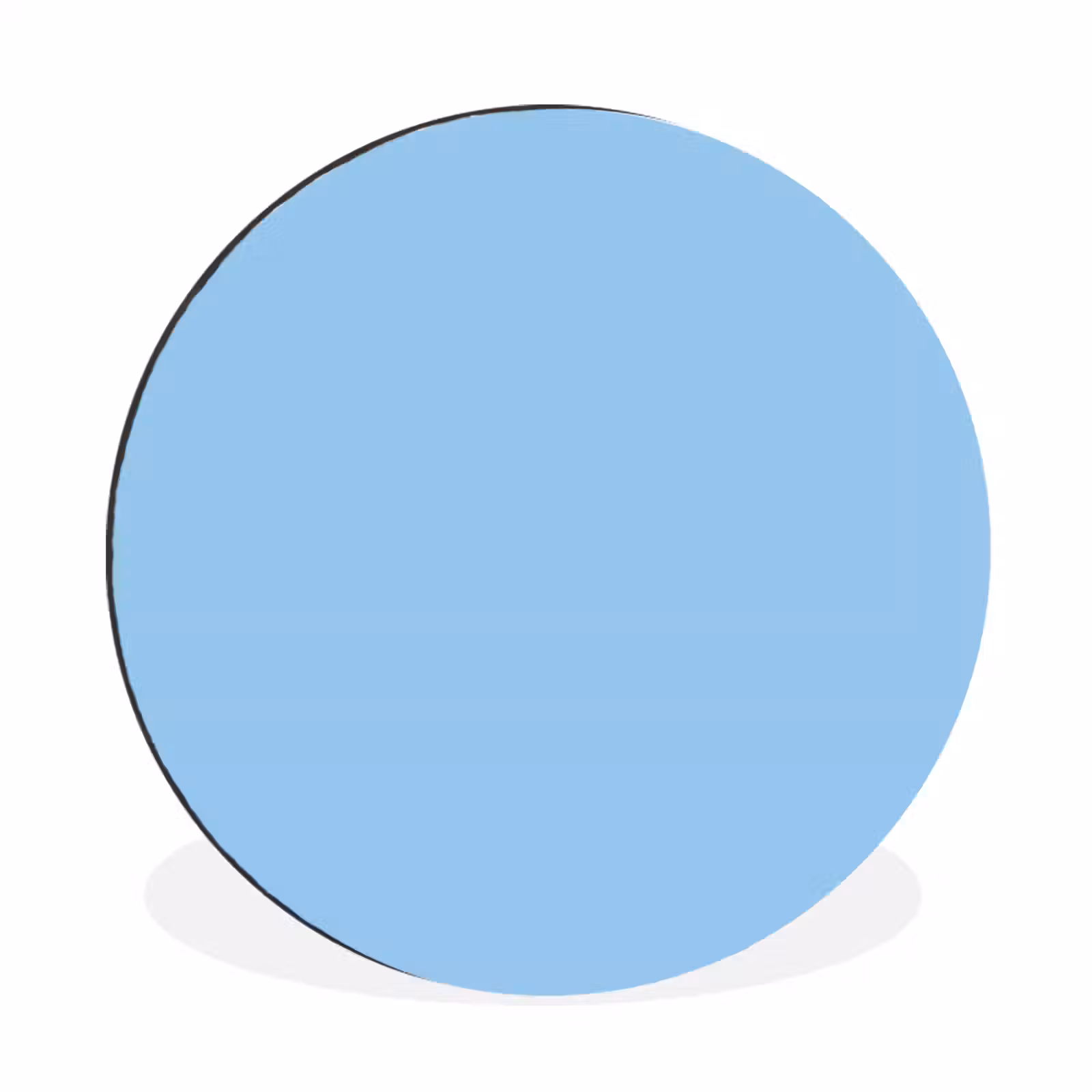 Wandcirkel - Aluminium - Baby - Blue - Blauw — 1